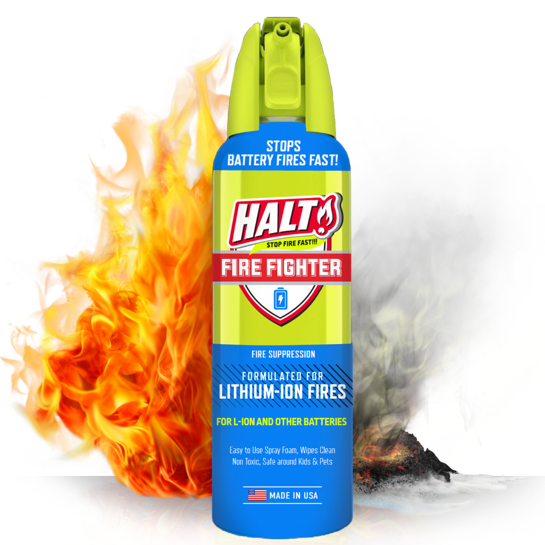 HALT! Lithium-Ion Fire Safety Spray